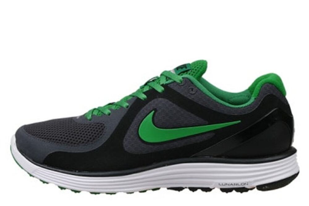 Nike Lunar Eclipse+ 2010 Release, VGU, Men's 12, Black/Gray/Apple Green, Rare!